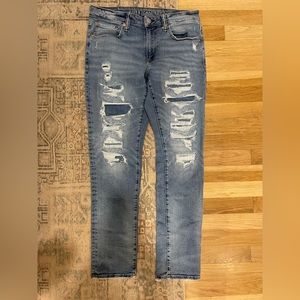 AE AirFlex+ Patched Slim Straight Jean
 32 x 29